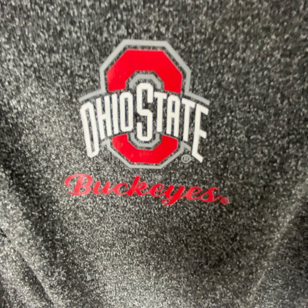 Colosseum Womens Ohio State Stingray Raglan Quarter-Zip Top Heather Gray Large - Picture 5 of 9
